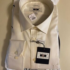Joseph Abboud Men's Ivory Dress Shirt